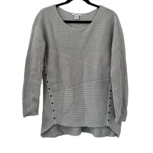 Bar III Gray Embellished Sweater